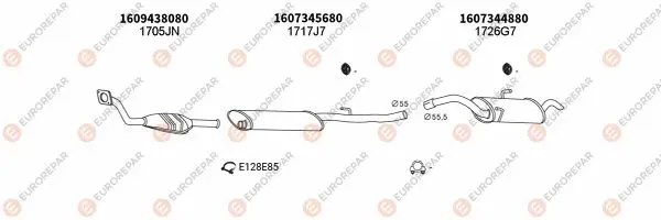 Изпускателна система EUROREPAR           