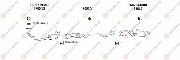 Изпускателна система EUROREPAR           