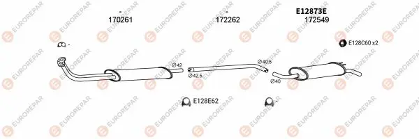 Изпускателна система EUROREPAR           