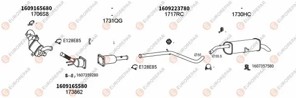 Изпускателна система EUROREPAR           