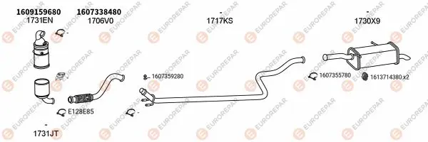 Изпускателна система EUROREPAR           