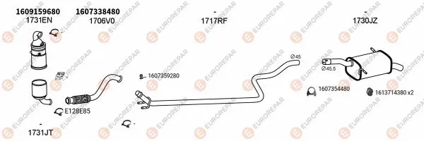 Изпускателна система EUROREPAR           