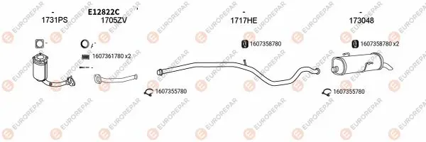 Изпускателна система EUROREPAR           