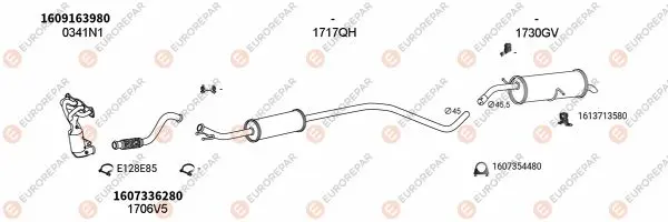 Изпускателна система EUROREPAR           