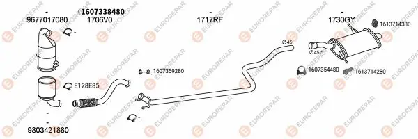 Изпускателна система EUROREPAR           