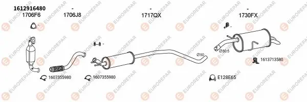 Изпускателна система EUROREPAR           