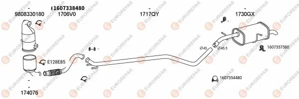 Изпускателна система EUROREPAR           