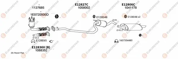 Изпускателна система EUROREPAR           