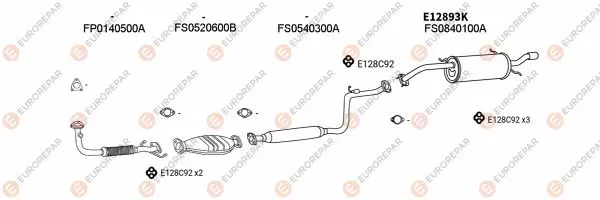 Изпускателна система EUROREPAR           