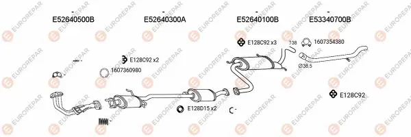 Изпускателна система EUROREPAR           