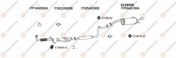 Изпускателна система EUROREPAR           