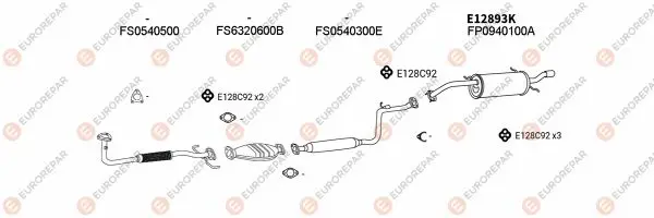 Изпускателна система EUROREPAR           
