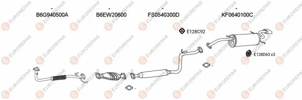 Изпускателна система EUROREPAR           