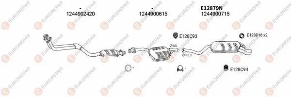 Изпускателна система EUROREPAR           
