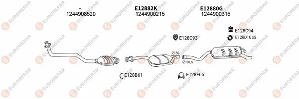 Изпускателна система EUROREPAR           
