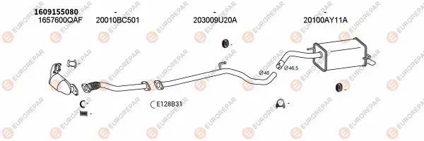 Изпускателна система EUROREPAR           