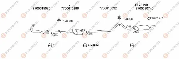 Изпускателна система EUROREPAR           