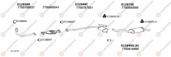Изпускателна система EUROREPAR           