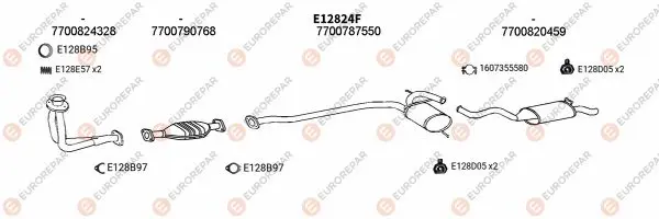 Изпускателна система EUROREPAR           