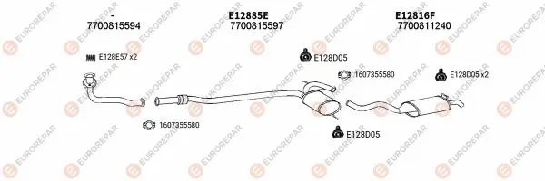 Изпускателна система EUROREPAR           