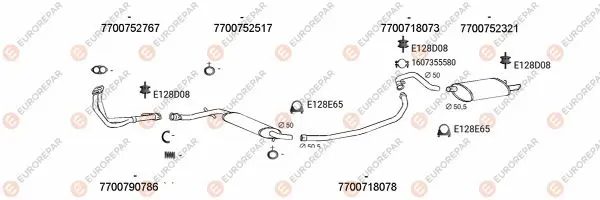 Изпускателна система EUROREPAR           