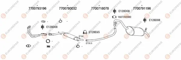 Изпускателна система EUROREPAR           