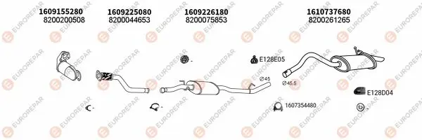 Изпускателна система EUROREPAR           