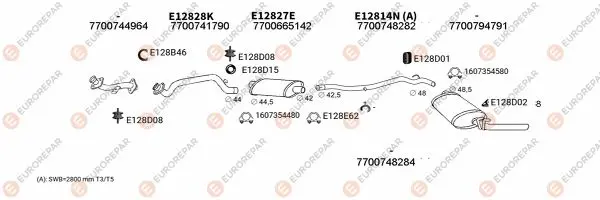 Изпускателна система EUROREPAR           