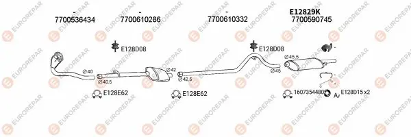 Изпускателна система EUROREPAR           