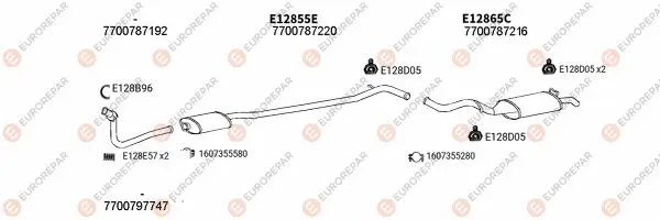 Изпускателна система EUROREPAR           