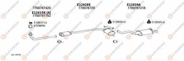 Изпускателна система EUROREPAR           