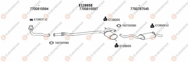 Изпускателна система EUROREPAR           