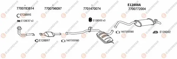Изпускателна система EUROREPAR           