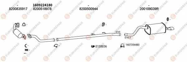 Изпускателна система EUROREPAR           