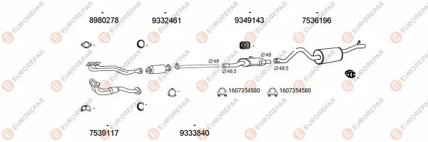 Изпускателна система EUROREPAR           