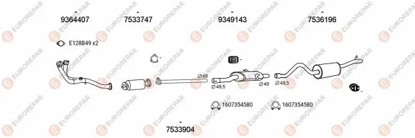 Изпускателна система EUROREPAR           