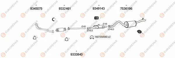 Изпускателна система EUROREPAR           