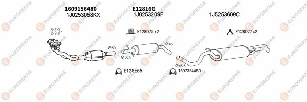 Изпускателна система EUROREPAR           