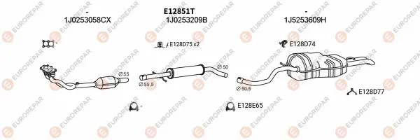 Изпускателна система EUROREPAR           