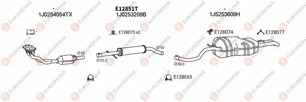 Изпускателна система EUROREPAR           
