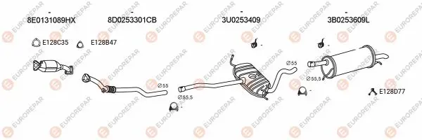 Изпускателна система EUROREPAR           