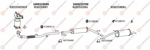 Изпускателна система EUROREPAR           