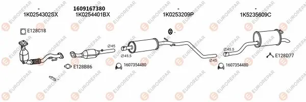Изпускателна система EUROREPAR           