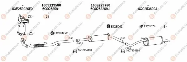 Изпускателна система EUROREPAR           