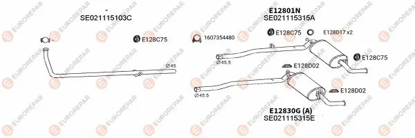Изпускателна система EUROREPAR           