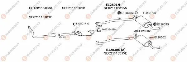 Изпускателна система EUROREPAR           