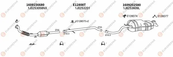 Изпускателна система EUROREPAR           
