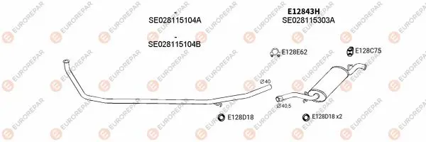 Изпускателна система EUROREPAR           