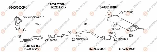 Изпускателна система EUROREPAR           