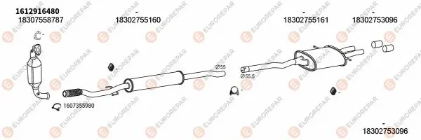 Изпускателна система EUROREPAR           